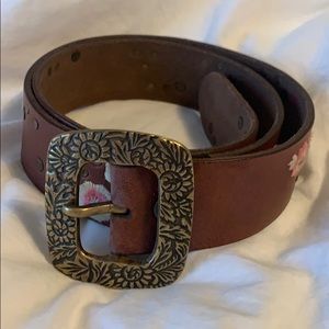 Lucky Brand floral brown belt